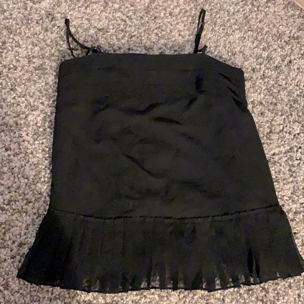 Banana republic - Black spaghetti strap pleated blouse